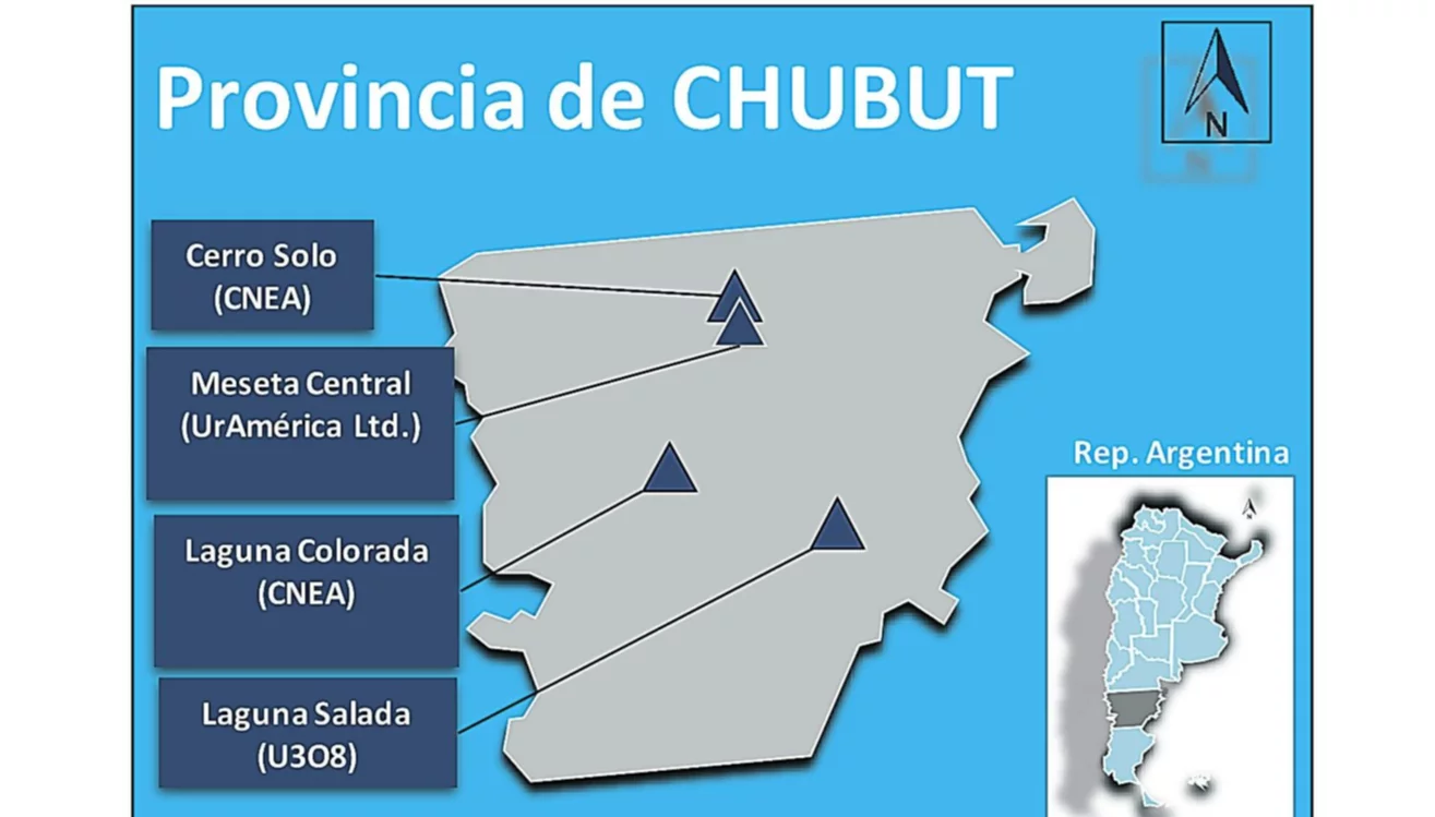 Con el uranio de Chubut se podría abastecer por 32 años a los tres reactores que funcionan en el país