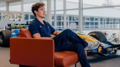 Colapinto tuvo su primer día como piloto de Alpine