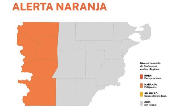Alerta naranja por altas temperaturas en varios departamentos de Chubut ...