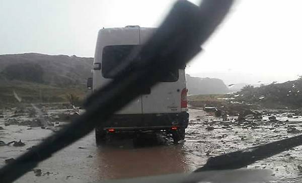 Cortan la Ruta 25 entre Las Plumas y Los Altares tras temporal que ...