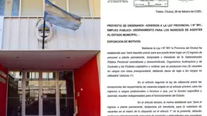 Ingresó al Concejo de Trelew la adhesión al 3x1 para reducir la planta de empleados municipales