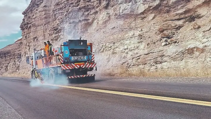 Vialidad nacional realiza demarcación horizontal en la Ruta Nacional 25 ...