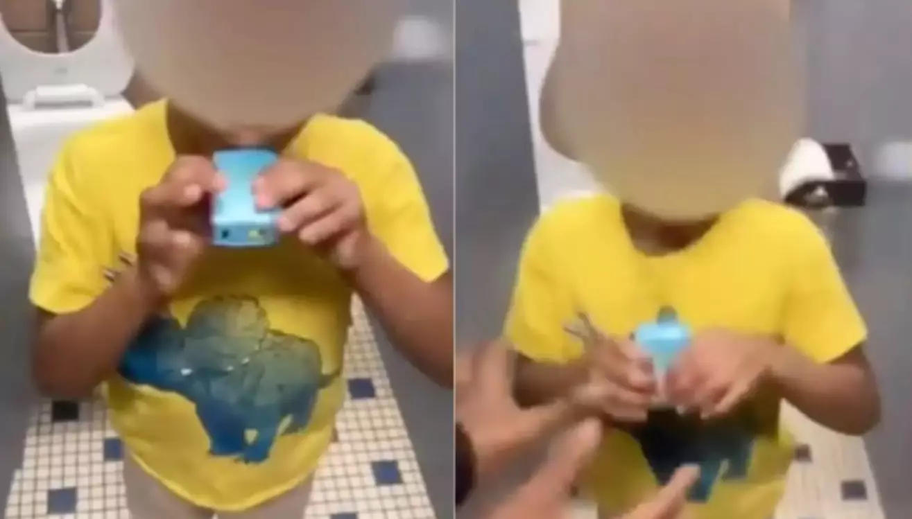 Un nene de 5 años fue obligado a vapear en el baño de la escuela por estudiantes más grandes Un nene de 5 años fue obligado a vapear en el baño de la escuela por estudiantes más grandes