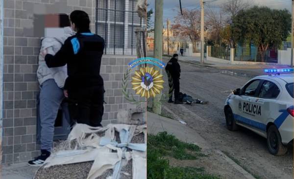 Detuvieron a una pareja por amenazas y el hallazgo de un arma de fabricación casera en Puerto Madryn