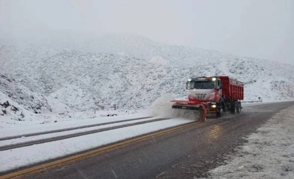 Alerta amarilla por fuertes nevadas en Chubut, Río Negro y Santa Cruz