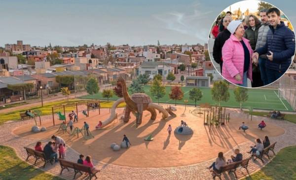 Torres y Merino pusieron en marcha un plan de recuperación del espacio público con una nueva obra en Trelew - Últimas