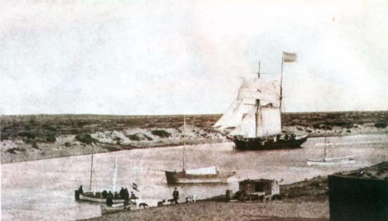 Un viaje al pasado: el río Chubut y un velero en 1889 Un viaje al pasado: el río Chubut y un velero en 1889