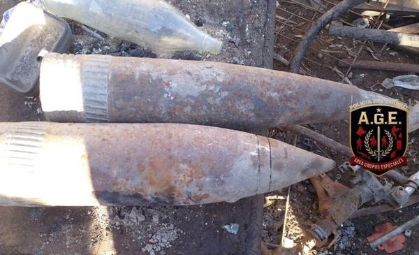 Trelew: Vendedor de materiales recuperables entregó dos proyectiles de artillería a la Policía
