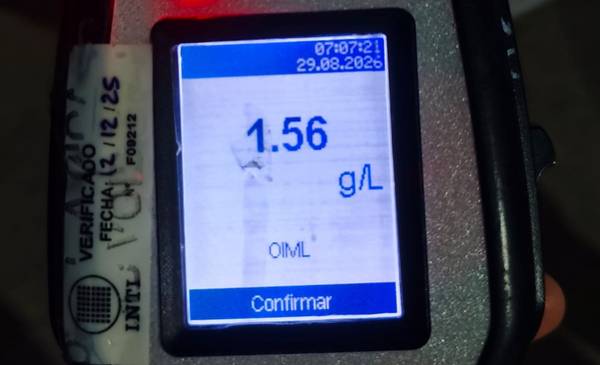 Playa Unión: dio 1,56 de alcoholemia, carecía de documentación y terminó demorado con dos acompañantes
