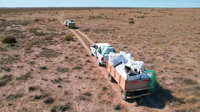 Continúa la limpieza en las playas de Chubut