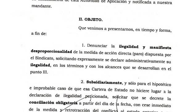 Cooperativa Eléctrica denunció al Sindicato de Luz y Fuerza y pidió que se declare ilegal la medida de fuerza anunciada