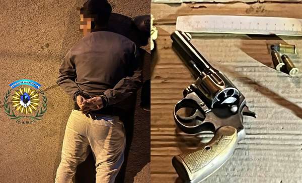 Detuvieron a dos jóvenes en Trelew: uno llevaba un revólver y el otro un cuchillo