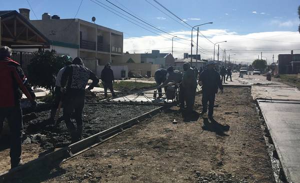Avanzan en Rawson obras que se realizan con fondos del bono de ...