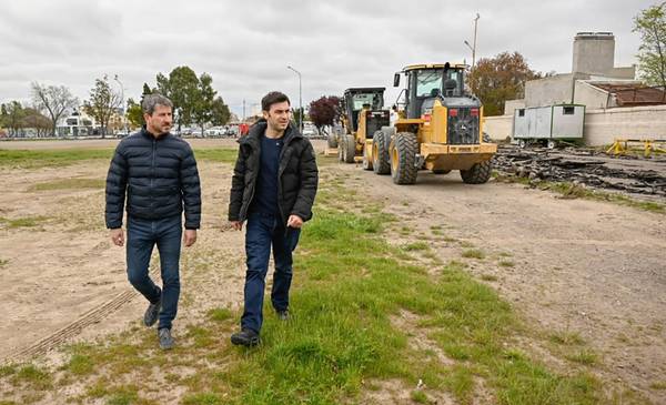 Torres y Merino supervisaron el inicio de las obras de remodelación de la Pista Municipal de Atletismo de Trelew - Últimas Noticias: El Chubut