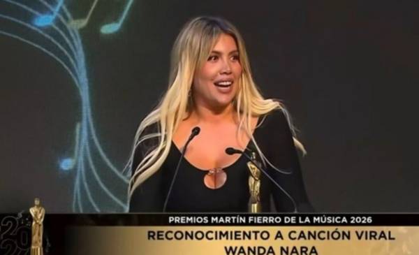 Wanda Nara ganó un Martín Fierro de la Música y le habló a sus "colegas músicos" - Últimas Noticias: El Chubut
